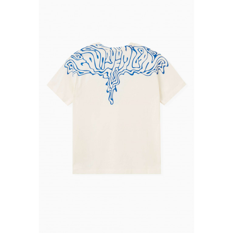 Marcelo Burlon - Fluid Wings Printed T-shirt in Cotton