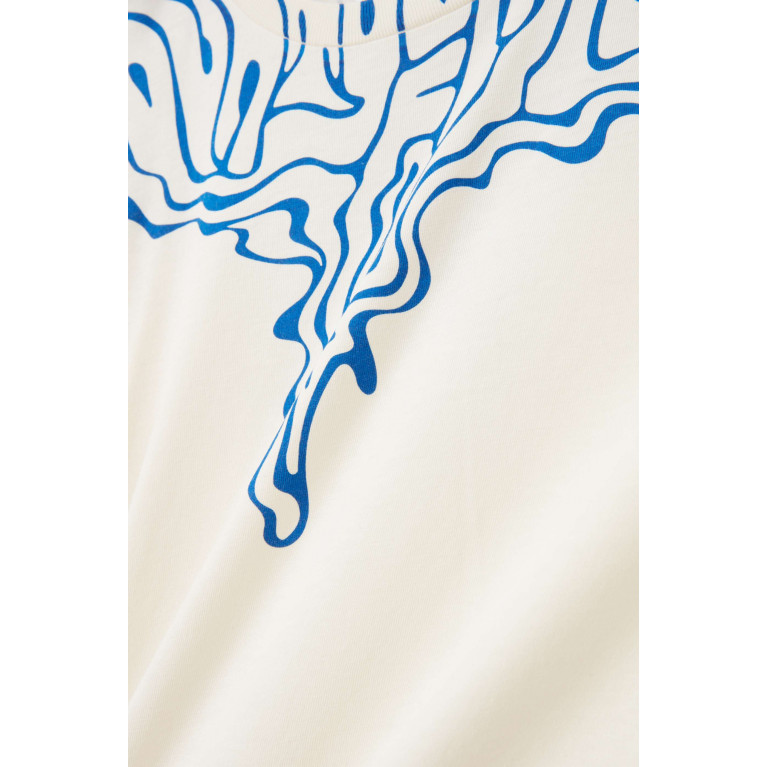 Marcelo Burlon - Fluid Wings Printed T-shirt in Cotton