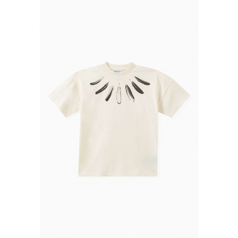 Marcelo Burlon - Feathers-print T-shirt in Cotton