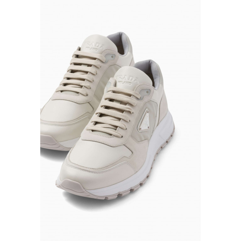 Prada - Prax 01 Sneakers in Nubuck & Nylon