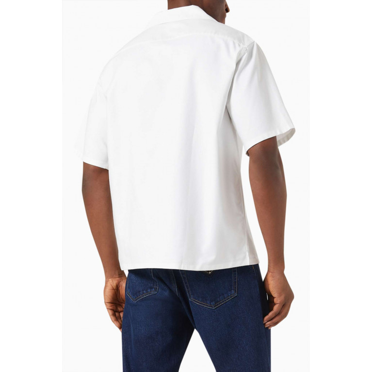 Prada - Logo Shirt in Cotton Twill