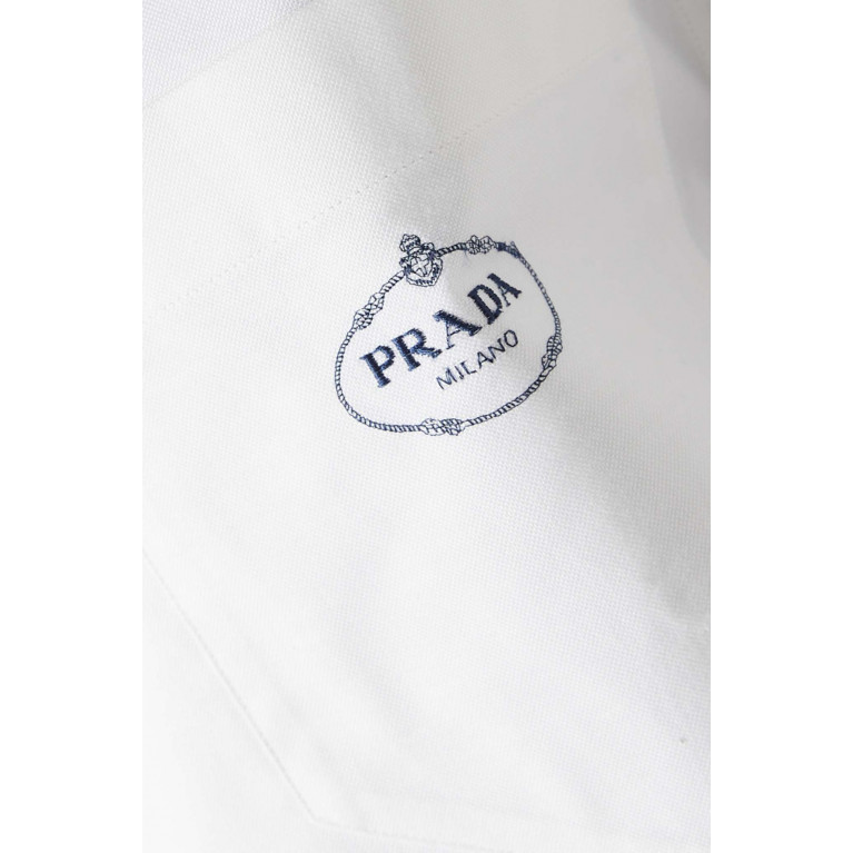 Prada - Logo Shirt in Cotton Twill
