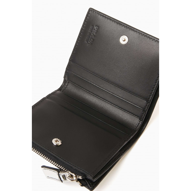 Prada - Logo Wallet in Brushed Leather
