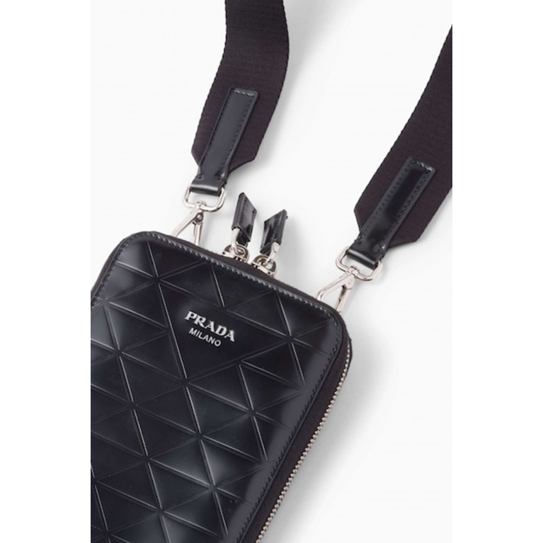Prada - Smartphone Case in Brushed Leather