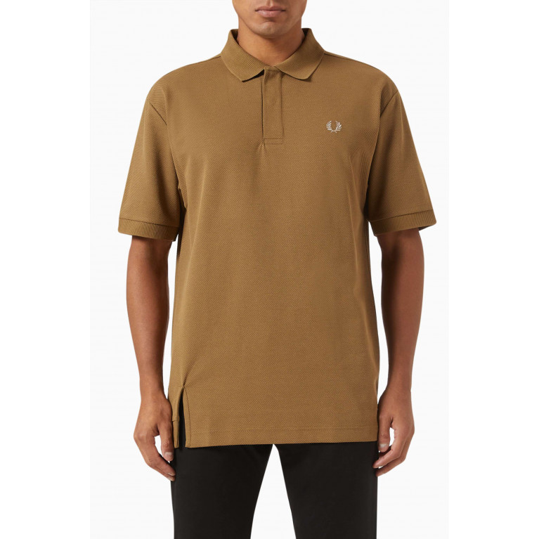 Fred Perry - Hem Detail Polo Shirt in Cotton Piqué