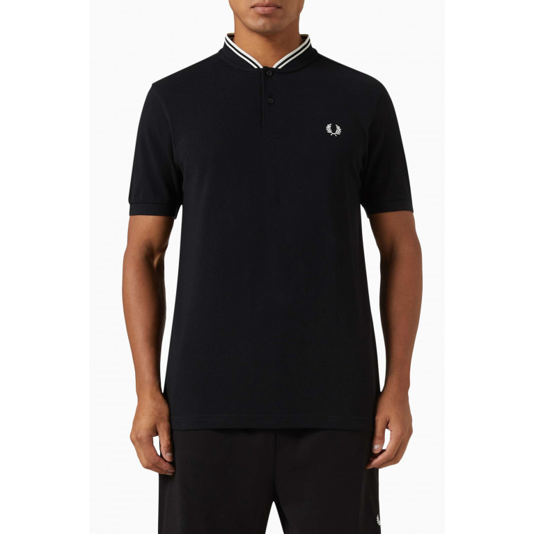 Fred Perry - Bomber Collar Polo Shirt in Cotton
