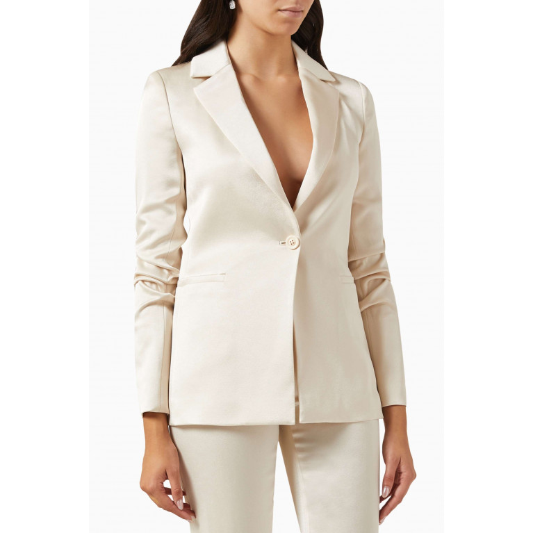 Alice + Olivia - Pailey Fitted Blazer in Satin