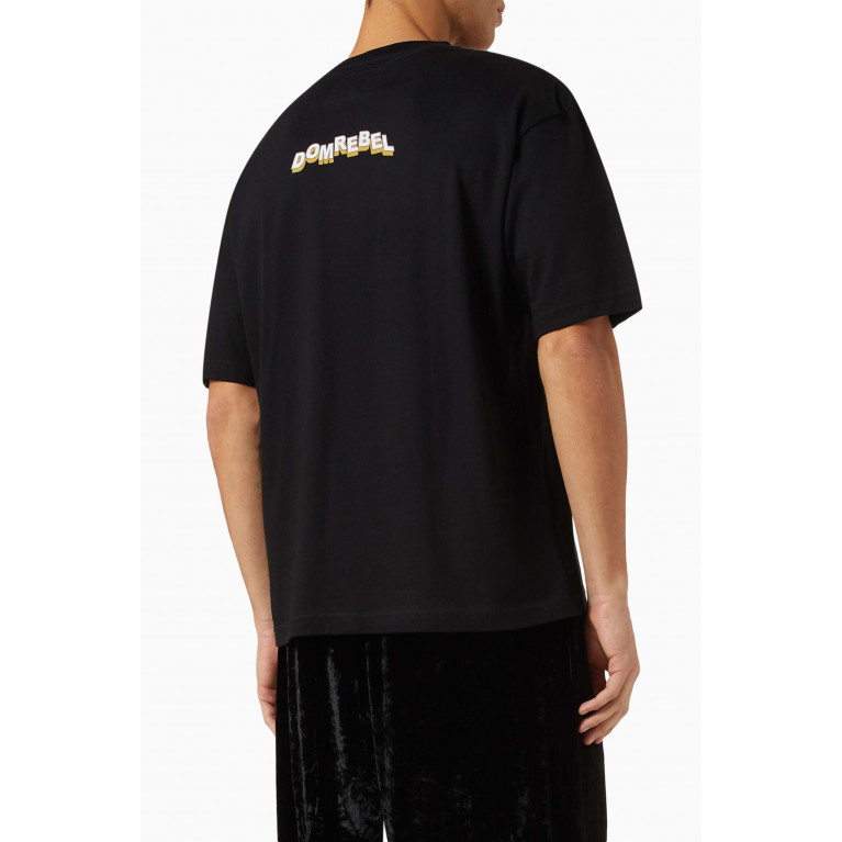 Dom Rebel - Scratch T-shirt in Cotton Jersey