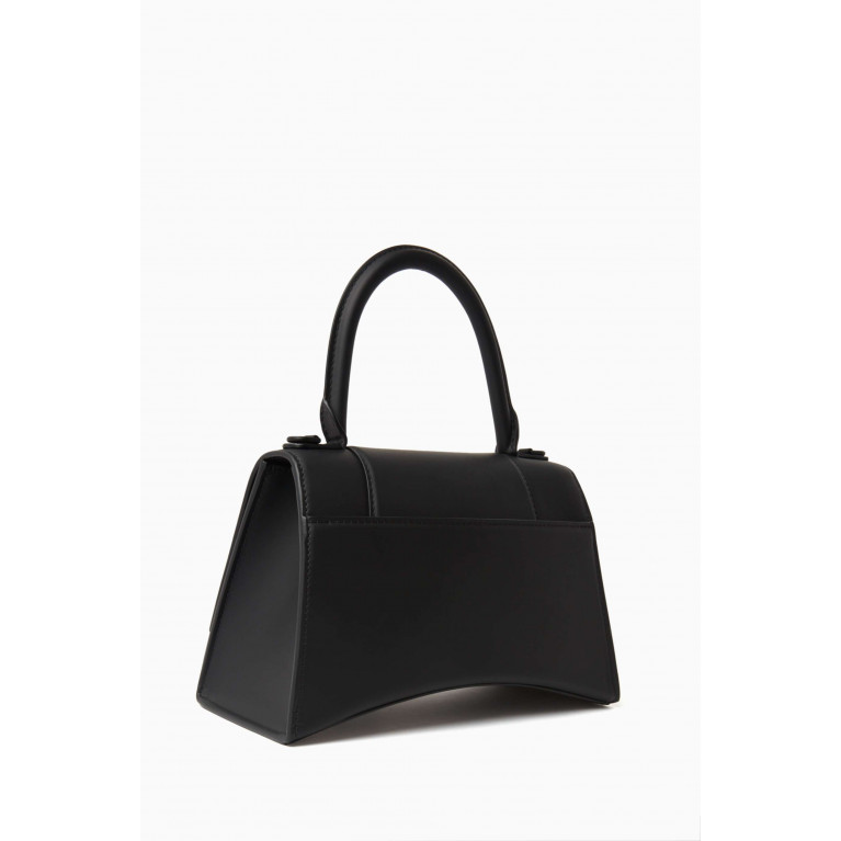 Balenciaga - Small Hourglass Top-handle Bag in Calf-leather