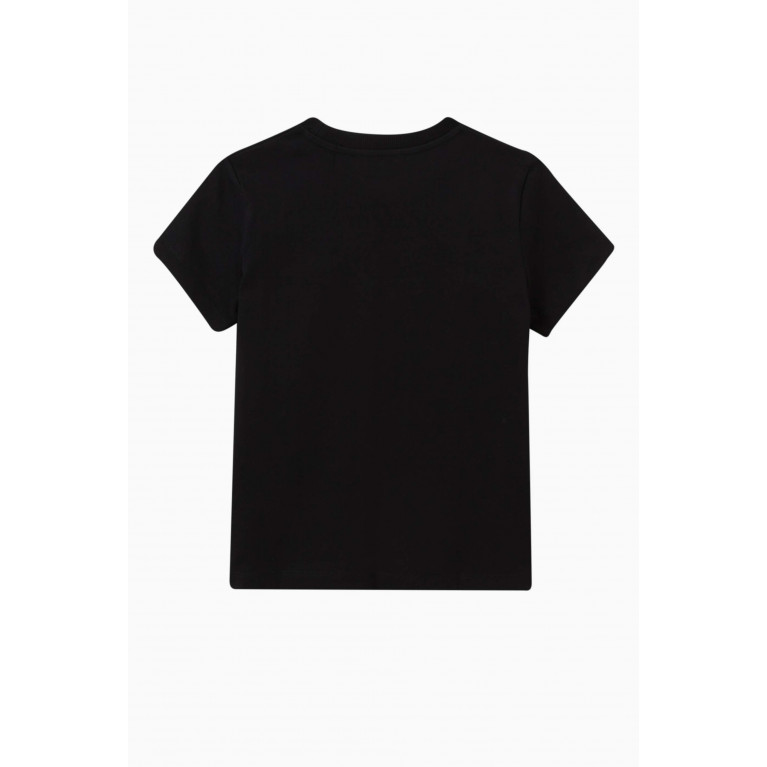 Moschino - Teddy Logo T-shirt in Cotton-jersey Black