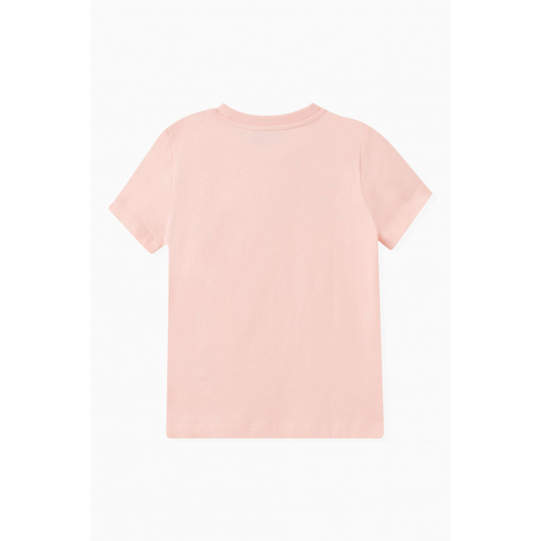 Moschino - Teddy Logo T-shirt in Cotton-jersey Pink
