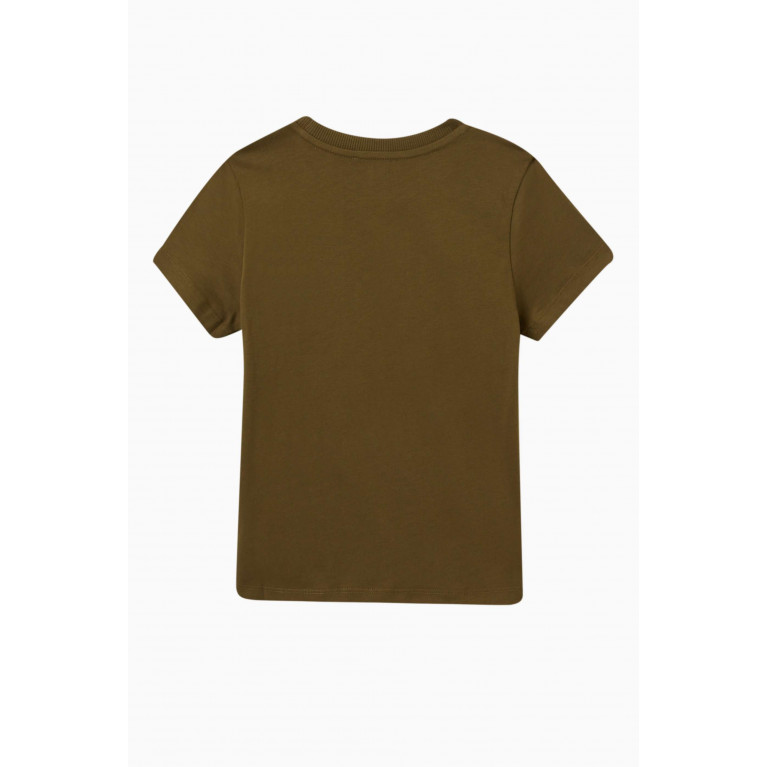 Moschino - Teddy Logo T-shirt in Cotton-jersey Green