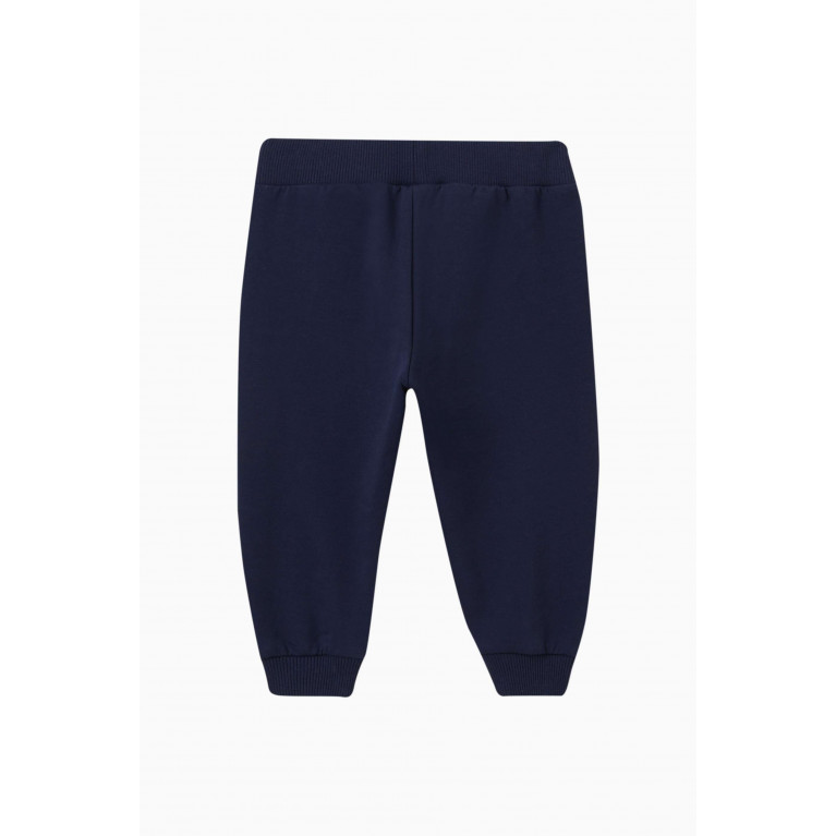 Moschino - Logo Sweatpants in Cotton Fleece Blue