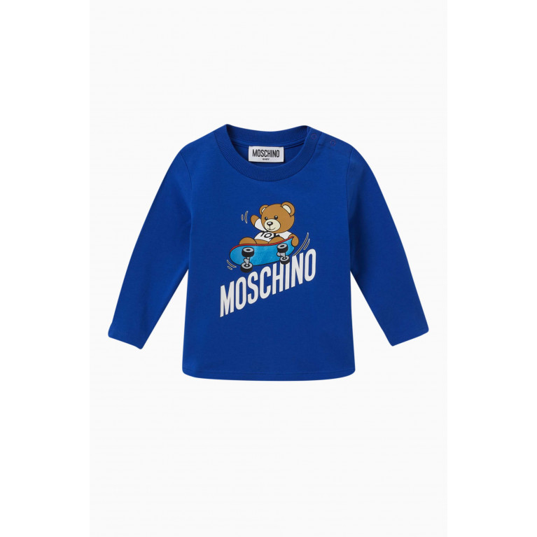 Moschino - Teddy Skateboarder T-Shirt in Cotton