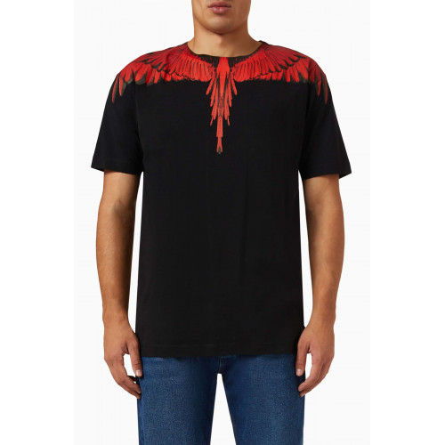 Marcelo Burlon - Icon Wings T-shirt in Cotton Jersey Black