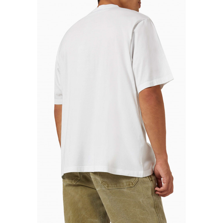 Marcelo Burlon - Optical Cross T-shirt in Cotton Jersey White