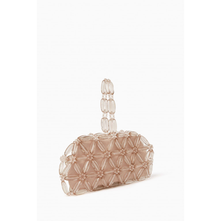 0711 Tbilisi - Tebea Clutch in Glass Beads & Vegan Leather