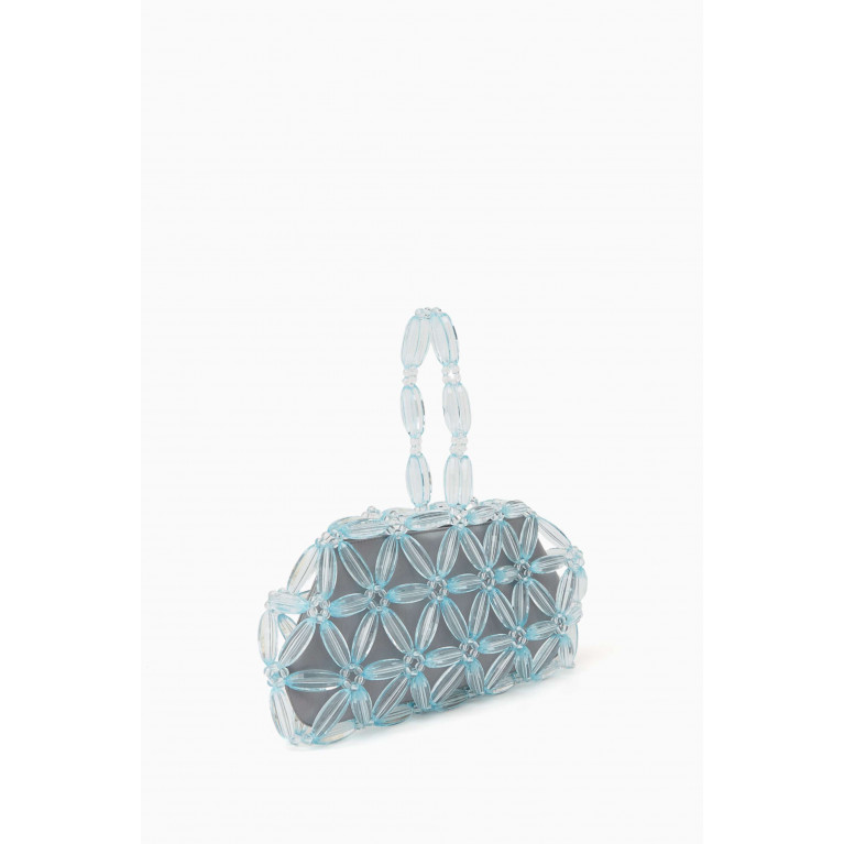 0711 Tbilisi - Tebea Clutch in Glass Beads & Vegan Leather