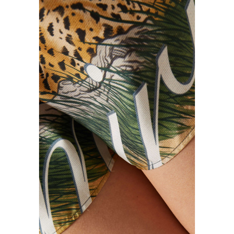 Amiri - Cheetah Shorts in Silk