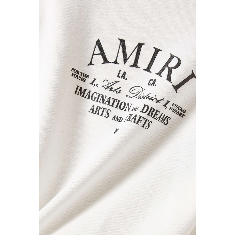 Amiri - Arts District Logo Cropped T-shirt in Cotton-jersey