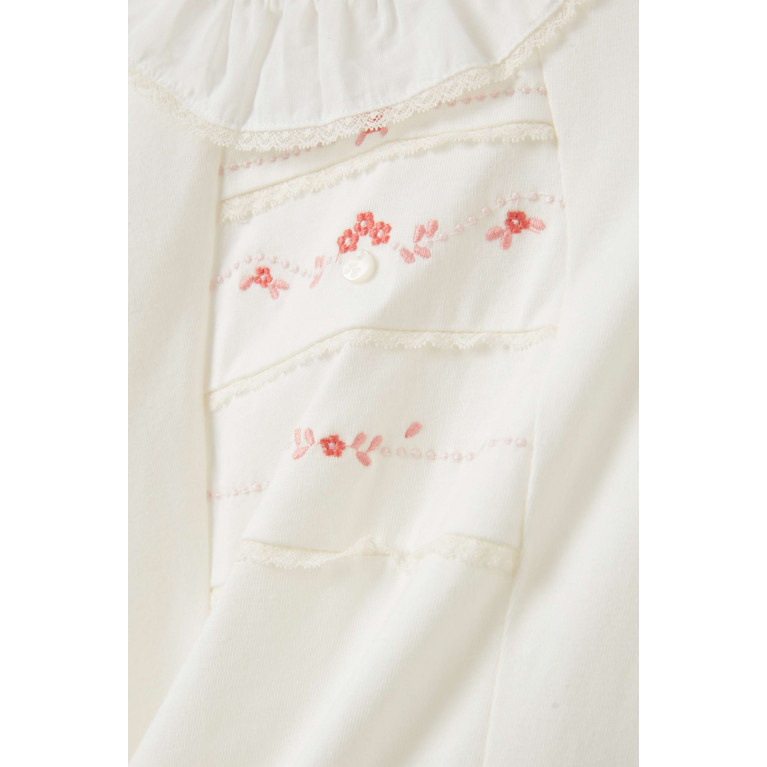 Tartine et Chocolat - Flower Pyjama in Cotton Neutral