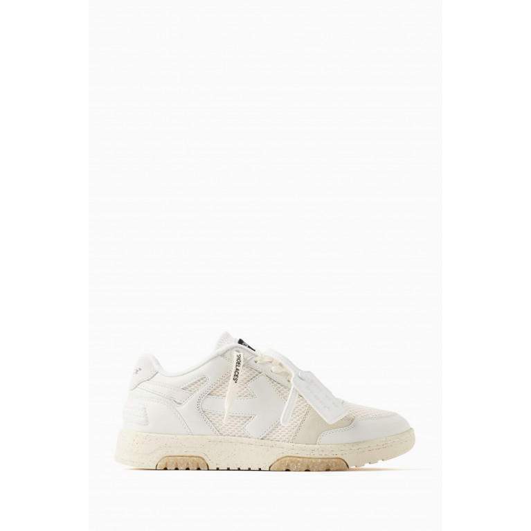 Off-White - Slim Out Of Office Low-Top Sneakers in Leather