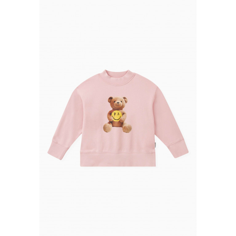 Palm Angels - Teddy-print Sweatshirt in Cotton