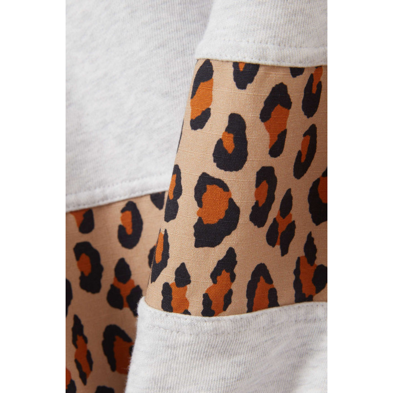 Palm Angels - Palmbrush Animalier Sweatpants in Cotton