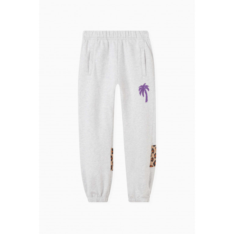 Palm Angels - Palmbrush Animalier Sweatpants in Cotton