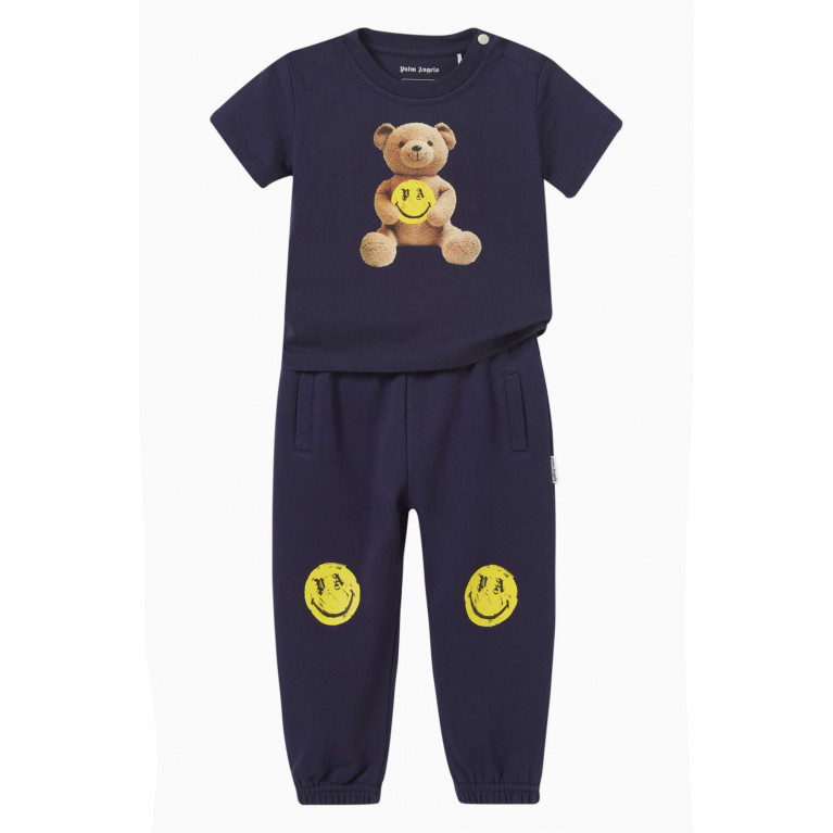 Palm Angels - PA Smiley Brush Sweatpants in Cotton