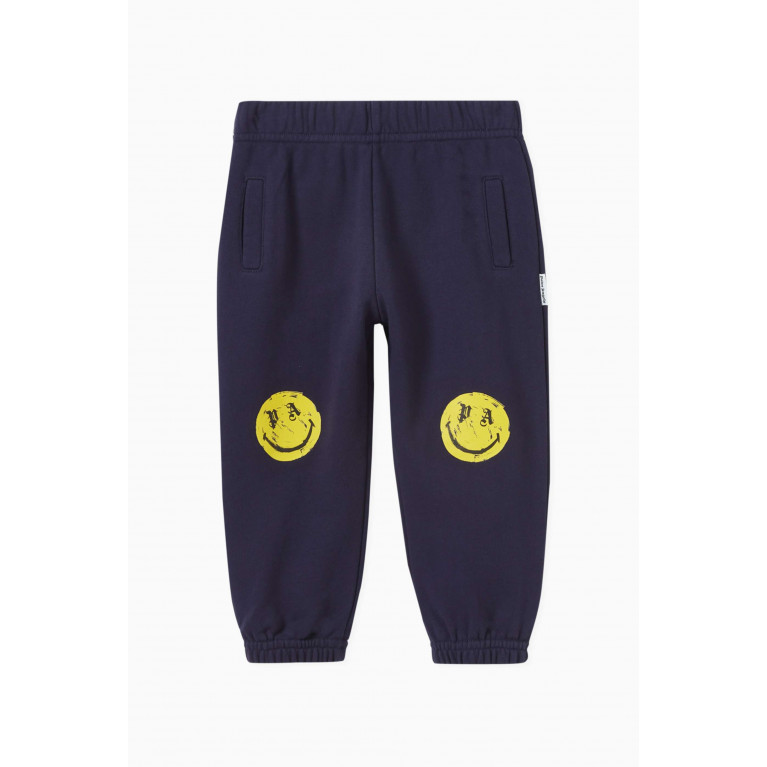 Palm Angels - PA Smiley Brush Sweatpants in Cotton