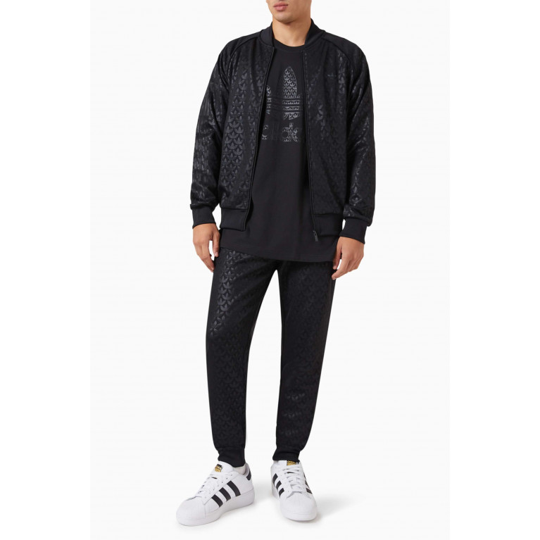 Adidas - Monogram Print Track Top in Recycled Nylon Blend