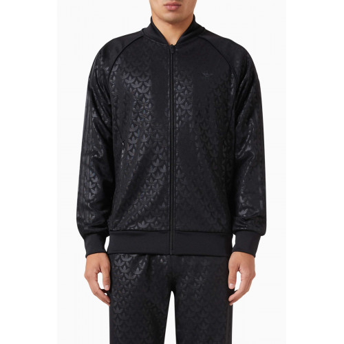 Adidas - Monogram Print Track Top in Recycled Nylon Blend