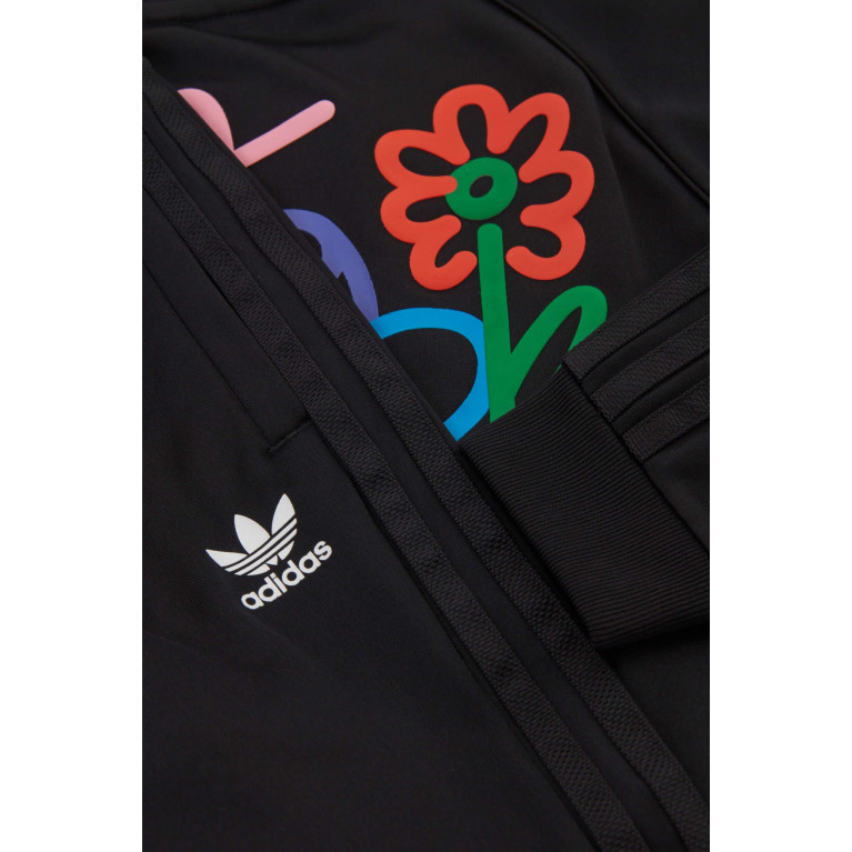 Adidas - Graphic Logo-detail Tracksuit in Polyester