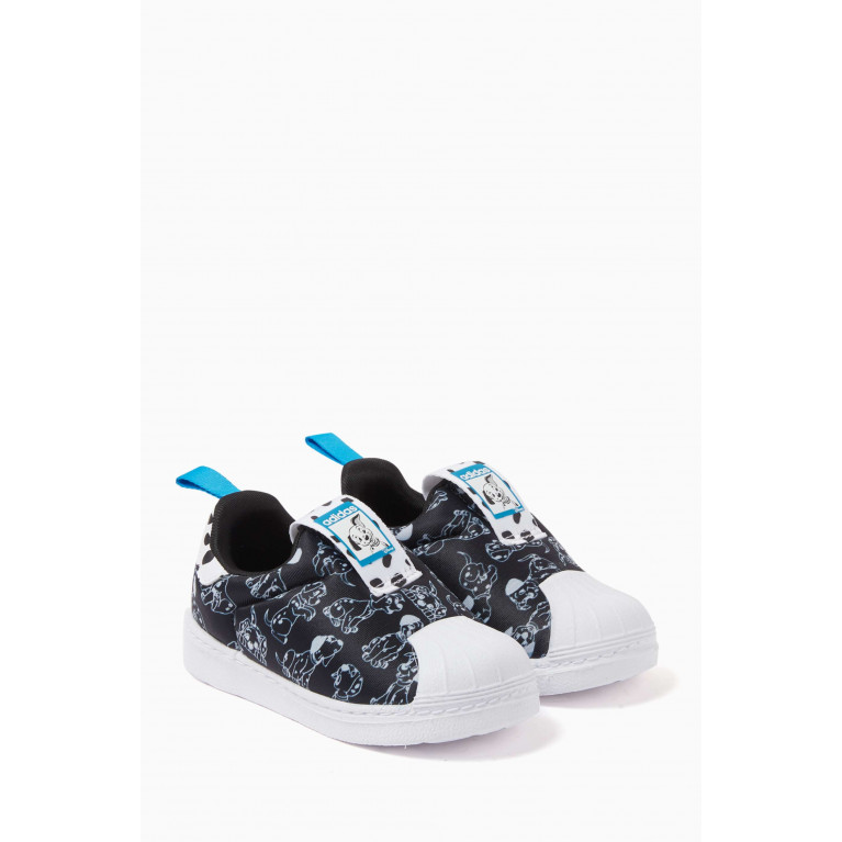 Adidas - x Disney 101 Dalmatians Infant Superstar 360 Sneakers in Lycra and Mesh