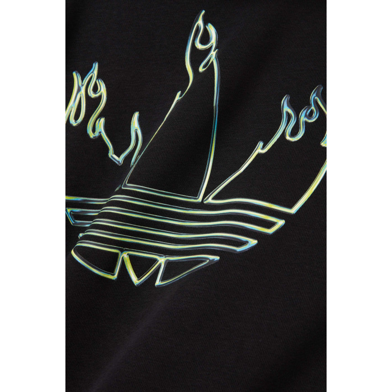 Adidas - Graphic Logo-detail Hoodie in Cotton