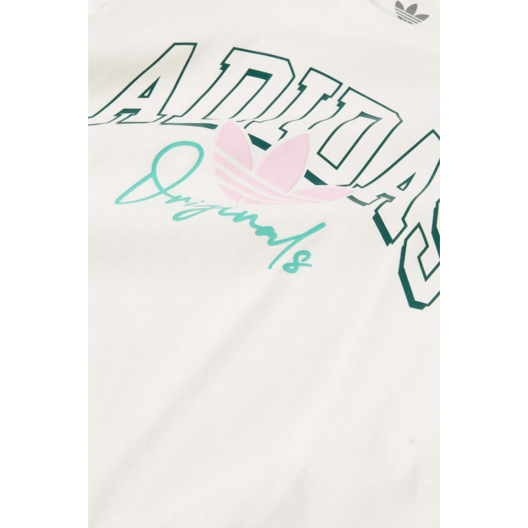 Adidas - Collegiate Graphic Print T-shirt in Cotton Jersey