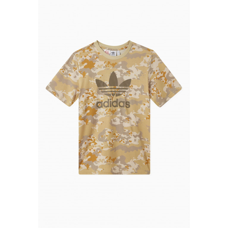 Adidas - Camo T-shirt in Cotton-jersey