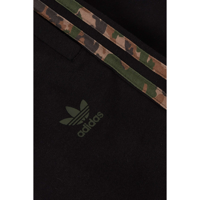 Adidas - Camo-striped Shorts in French Terry