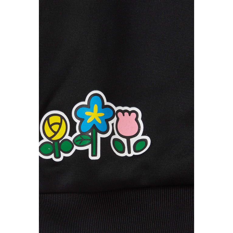 Adidas - x Hello Kitty Logo Zip Sweatshirt in Recycled Tricot