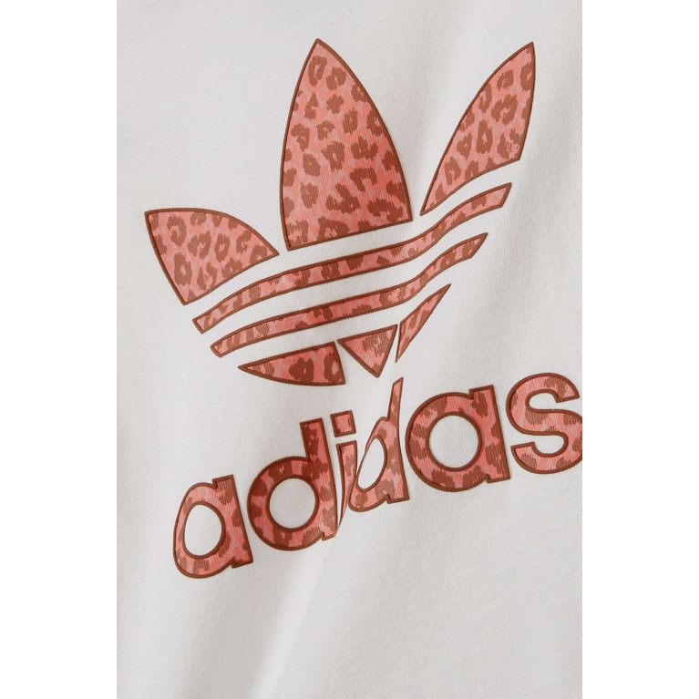 Adidas - Animal-print Logo T-shirt in Cotton-jersey