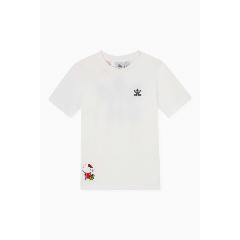Adidas - x Hello Kitty Logo T-shirt in Cotton-jersey