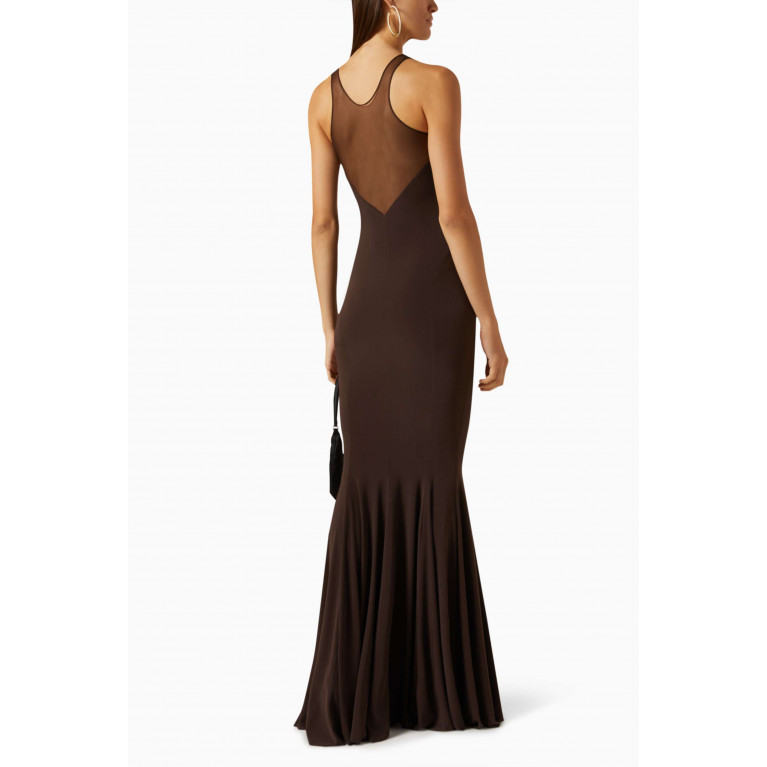 Norma Kamali - Racer Fishtail Maxi Gown