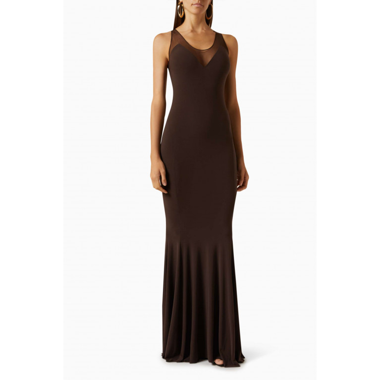 Norma Kamali - Racer Fishtail Maxi Gown