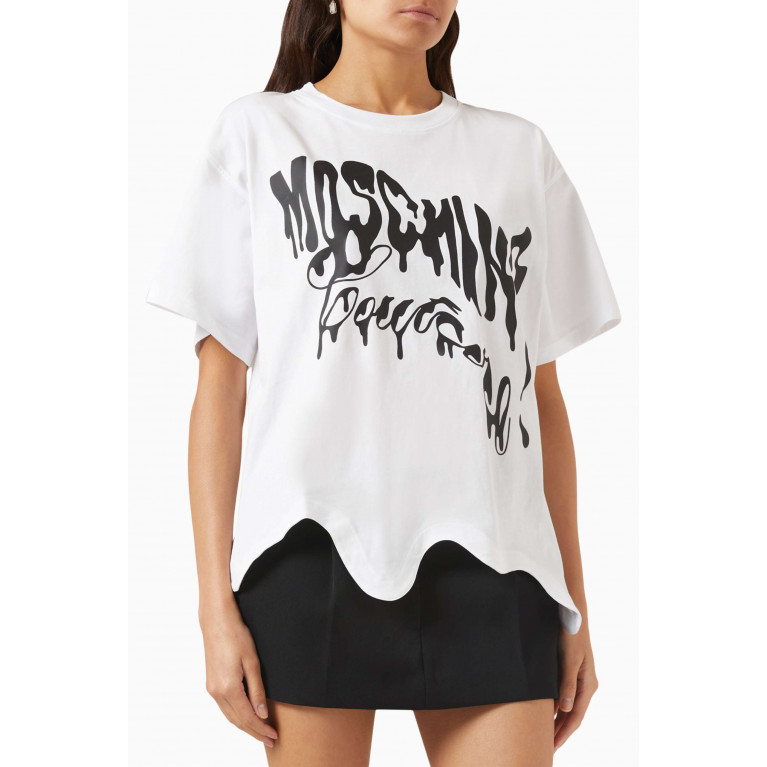 Moschino - Logo T-shirt in Cotton-jersey