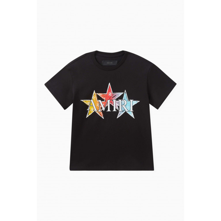 Amiri - Logo Stars-print T-shirt in Cotton