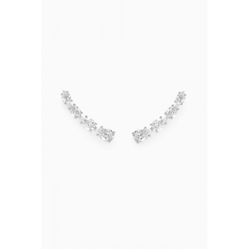 Fergus James - Angel Tear Drop Diamond Earrings in 18kt White Gold