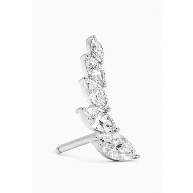Fergus James - Angel Wings Diamond Earrings in 18kt White Gold
