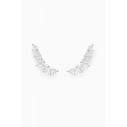 Fergus James - Angel Wings Diamond Earrings in 18kt White Gold