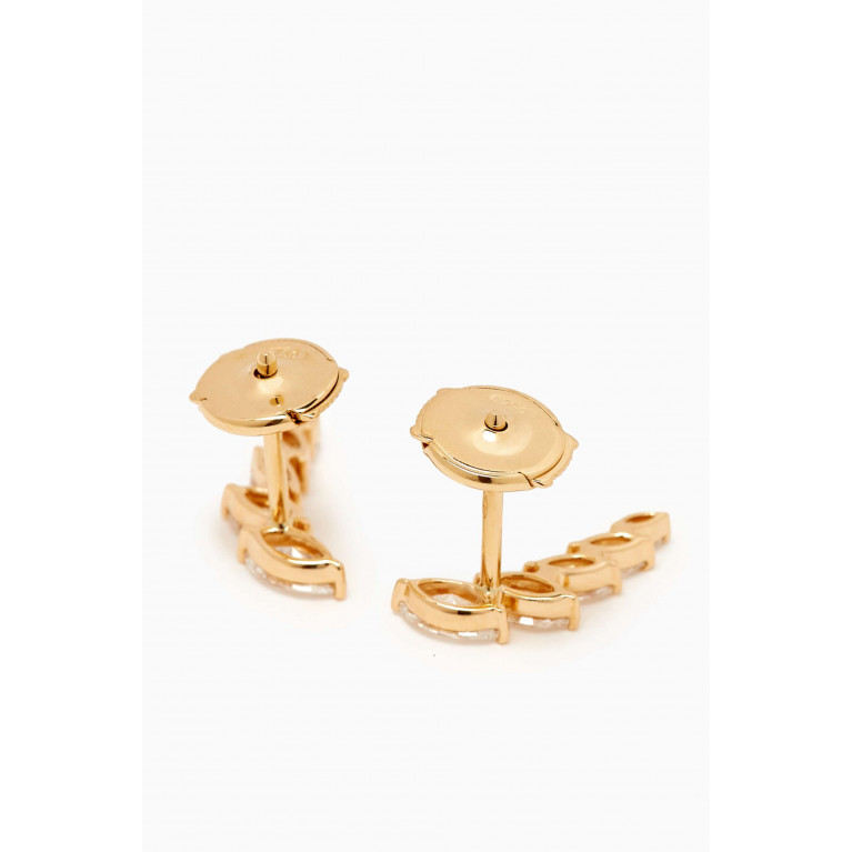 Fergus James - Angel Wings Diamond Earrings in 18kt Yellow Gold